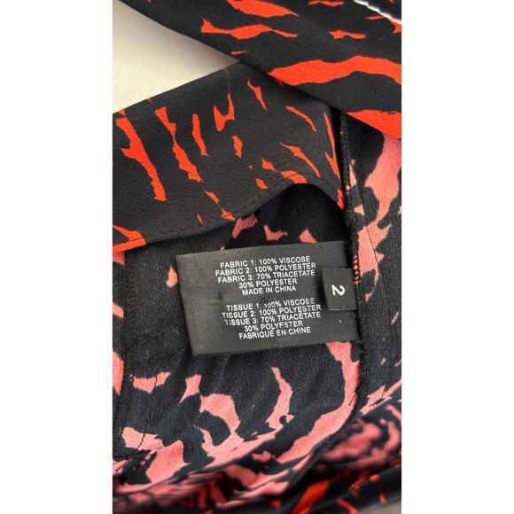 Proenza Schouler Printed Spiral Crepe De Chine Midi Wrap Dress Womens Size 2 New - Picture 16 of 16